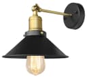 Modern Vintage Industrial Antique Brass Black Scone Wall Light Lamp Shade WD025