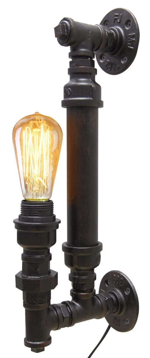 Vintage Industrial Rustic Copper Steampunk Wall Light 