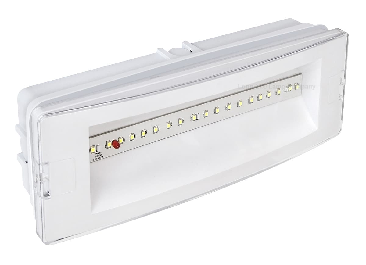 3w LED Emergency Light Non-Maintained/Maintained 180 Minutes with Green Legend Fire Exit EML02