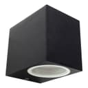 Black Finish Stainless Steel Mini Cube Single Outdoor Wall Light ZLC064B