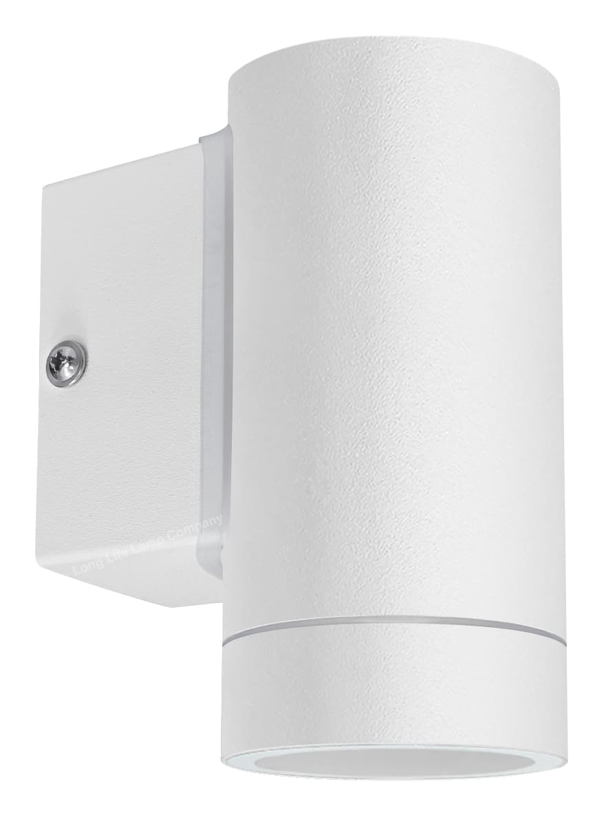 Matt White Single Stainless Steel Outdoor Wall Light ZLC053W