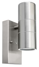 Outdoor Up Down Wall Light Dusk Till Dawn Sensor Stainless Steel Finish ZLC0203DTD