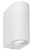 Matt White LED Modern Double Outdoor Wall Light Up/Down Garden Light ZLC055W 