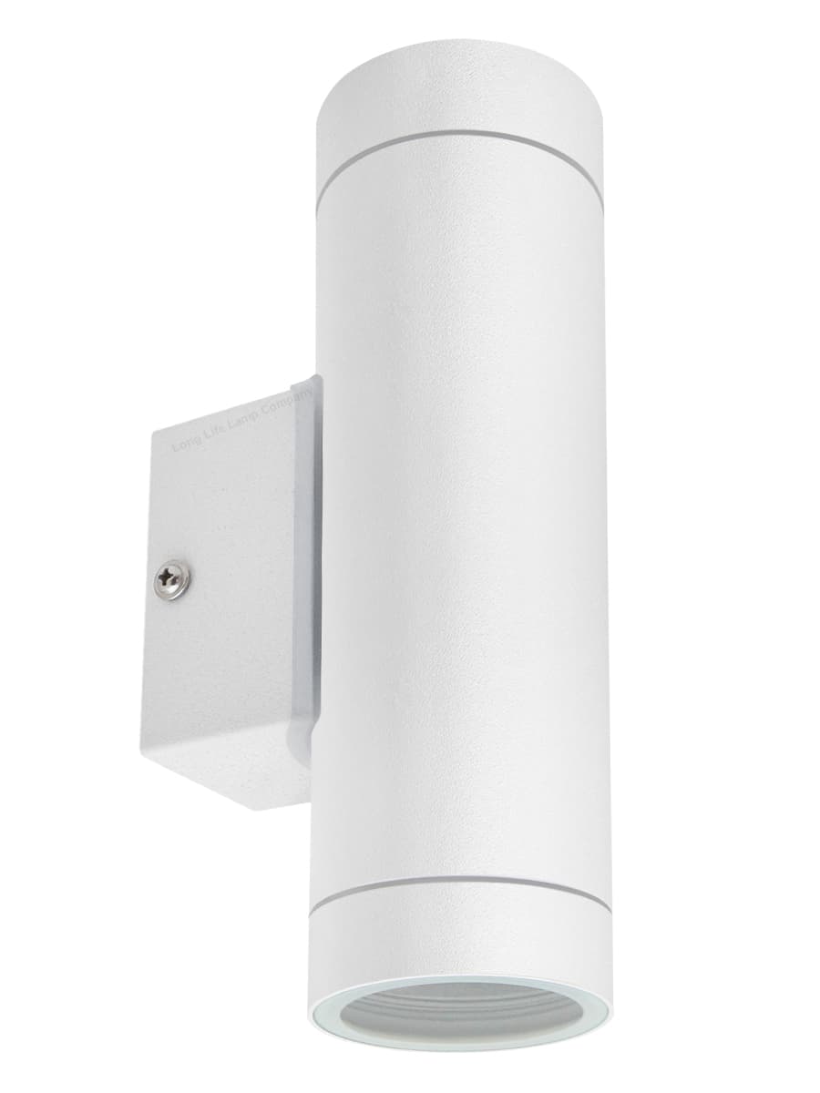 Matt White Stainless Steel Double Outdoor Wall Light ZLC054W  