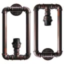 Vintage Industrial Water Pipe Wall Light Rustic Lamp 