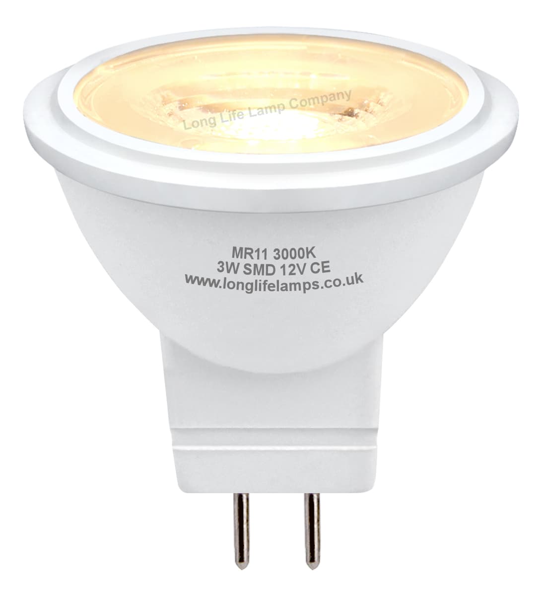 3w LED MR11 Spotlight Bulb Warm White 3SMD