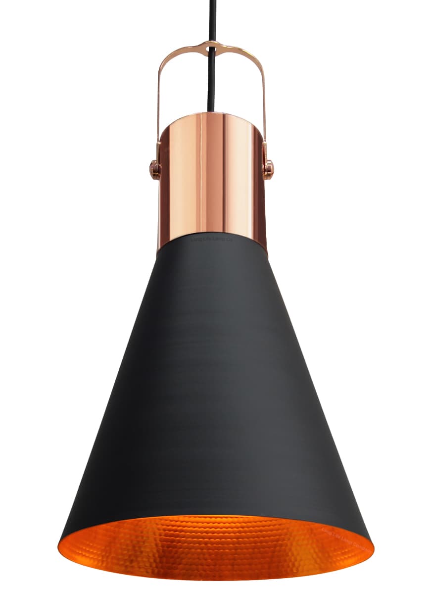 Retro Industrial Rose Ceiling Pendant Black Metal Light Shade