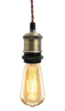 Industrial Vintage Ceiling Pendant Lamp Holder Brass E27 Fitting 