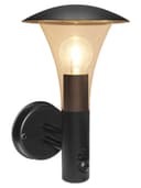 Outdoor Garden Black Finish Stainless Steel PIR Wall Light IP44 ZLC050 