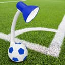 Retro Football Desk Lamp Flexible Blue and White