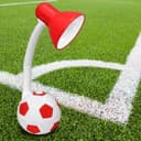 Retro Football Desk Lamp Flexible Red and White