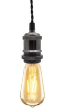 Industrial Vintage Ceiling Pendant Lamp Holder Black Nickel E27 Fitting M0219