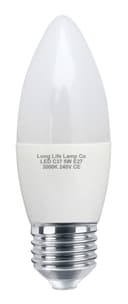 10 PACK 5W Energy Saving C37 LED Candle Light Bulb 3000K E27