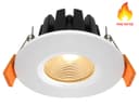 6w Modern LED Recessed Fire Rated Ceiling Down Light IP65 Warm White 3000k