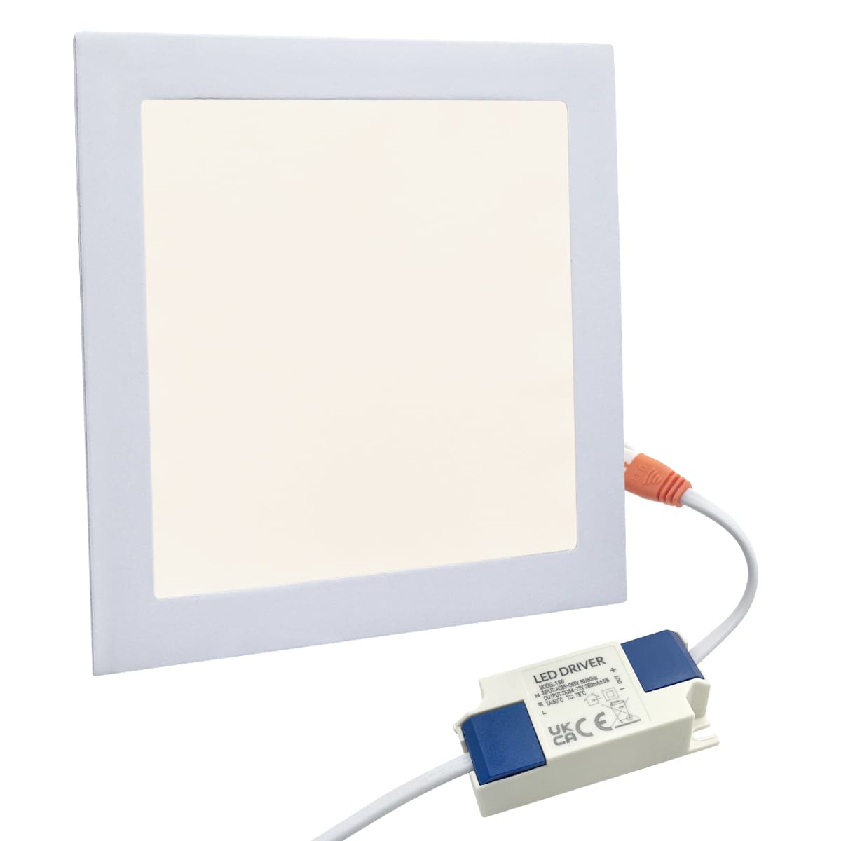 18w LED Square Recessed Ceiling Panel White 4000K 