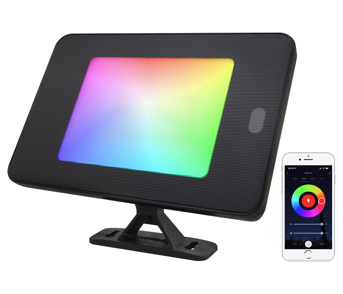 55W LED RGB Flood Lights WiFi Smart Colour Changing IP65 Outdoor Waterproof App Controlled FL05