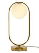 Antique Brass Table Lamp Opaque Glass Shade Bedside Light Globe Desk Lamp H3029 