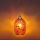 Vintage Ceiling Crackle Amber Mosaic Glass Pendant Light M0209