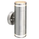 Outdoor Cylindrical Garden Wall Light Up Down IP65 Stainless Steel ZLC375 with LED GU10 5w Warm