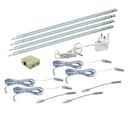 4 x 30cm Plug In LED Under Kitchen Cupboard Cabinet Strip Light Daylight White