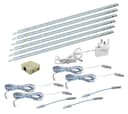6 x 30cm Plug In LED Warm White Under Kitchen Cupboard Cabinet Strip Lights 