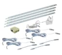 4 x 30cm Plug In LED Under Kitchen Cupboard Cabinet Strip Light Warm White