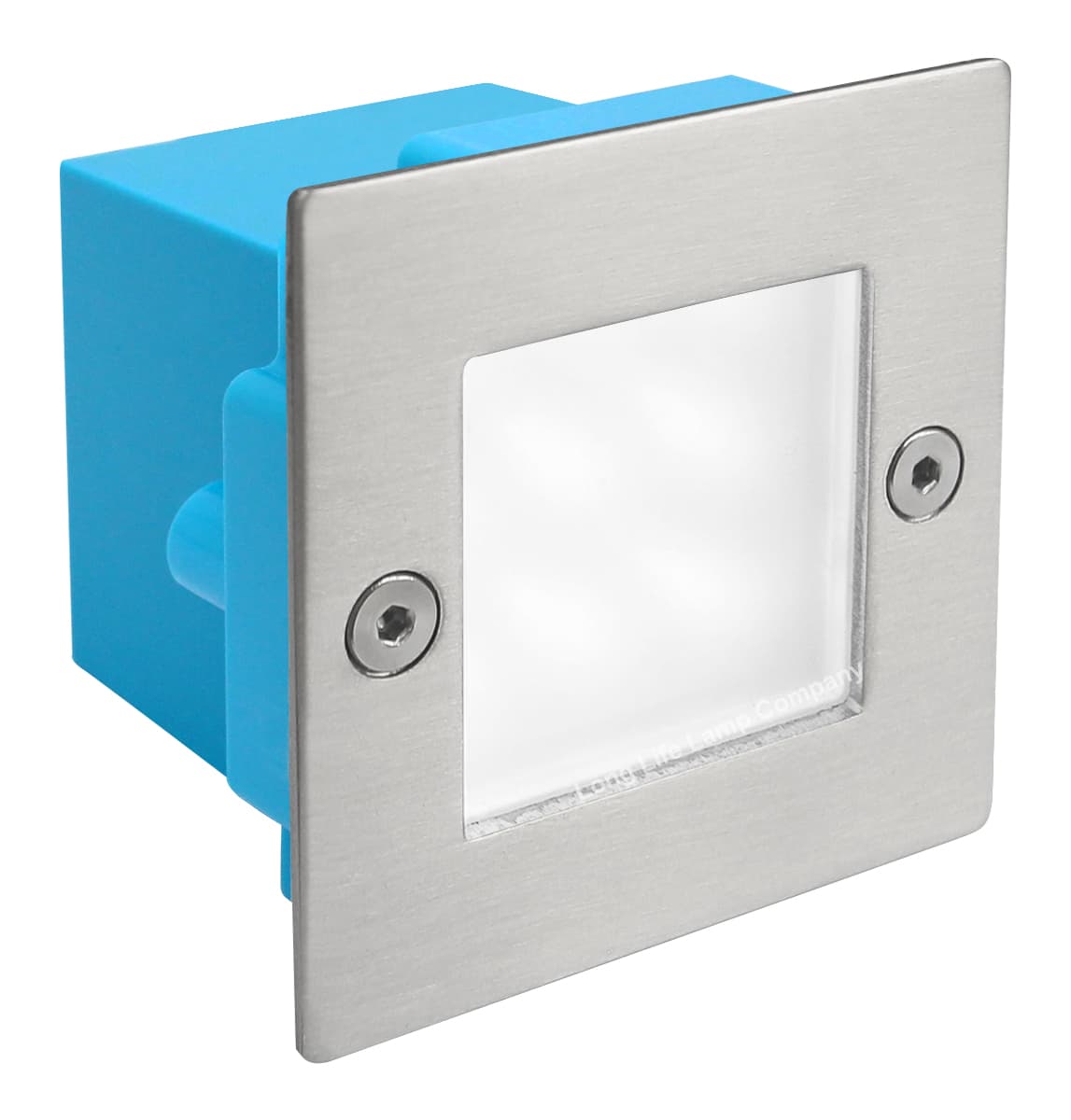 Mini LED Brick Light Outdoor Step Wall Light 70mm Square IP54 Cool White ZLC052CW