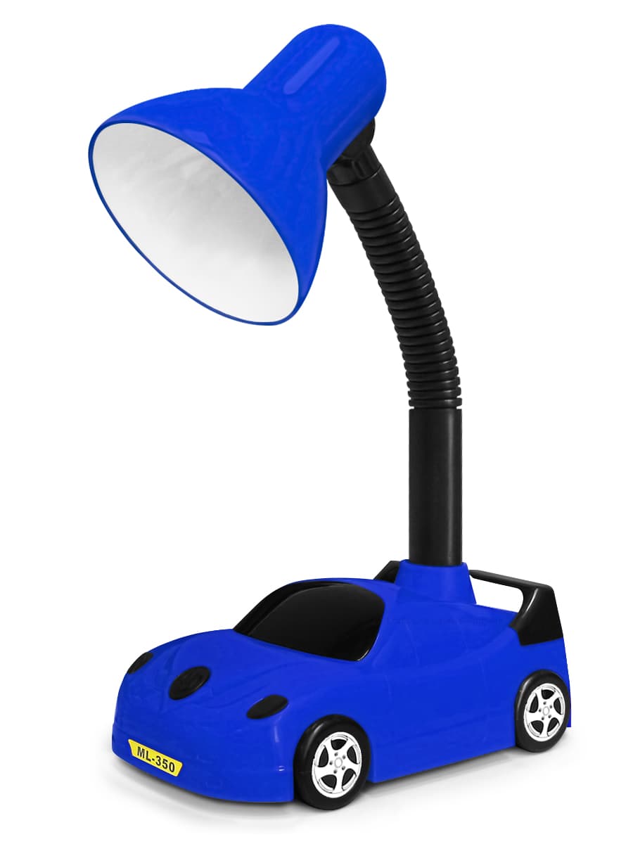 Racing Car Desk Lamp Flexible Blue and Black 