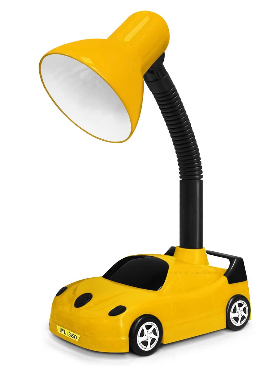 Racing Car Desk Lamp Flexible Yellow and Black 