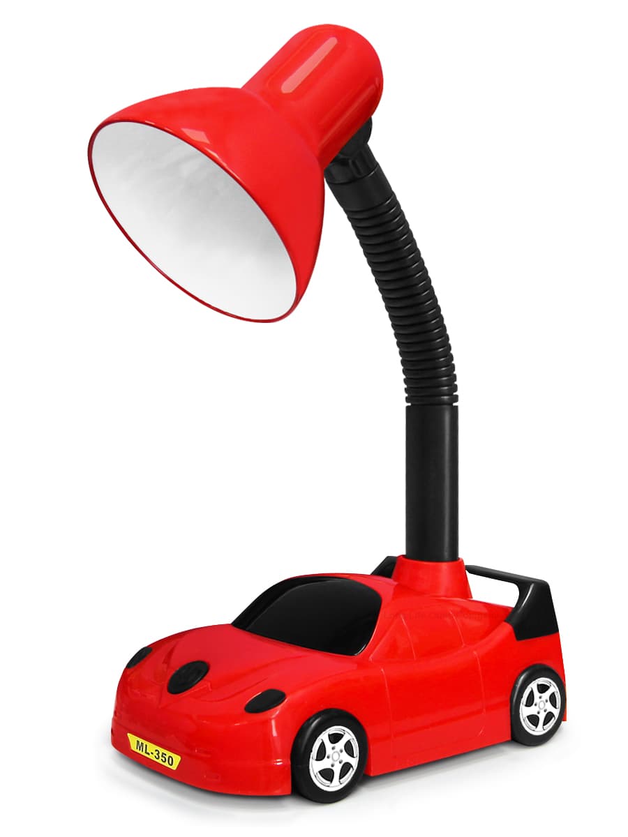 Racing Car Desk Lamp Flexible Red and Black 