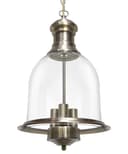 Vintage Glass Pendant Light Brass Hanging Antique Ceiling Chandelier Candle Lantern 