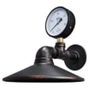 Industrial Water Pipe Wall Light with Pressure Gauge M0164