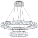 Modern Round Chandelier LED Ring Pendant Ceiling Light Cool White M0171