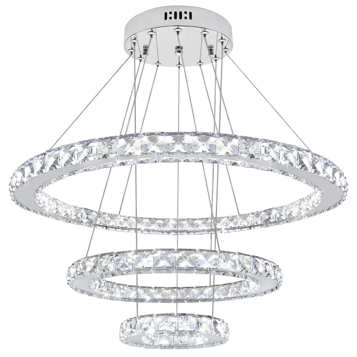 Modern Round Chandelier LED Ring Pendant Ceiling Light Cool White M0172