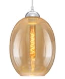 Modern Vintage Oval Glass Ceiling Pendant Light M0196