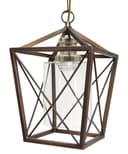 Vintage Antique Brass Lantern Ceiling Pendant Light M0200