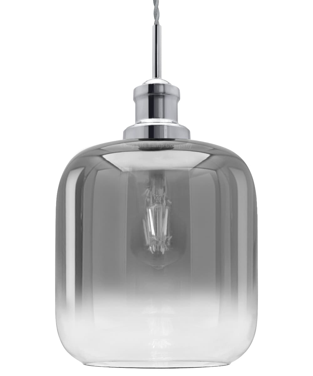 Modern Vintage Glass Grey Pendant Light M0202