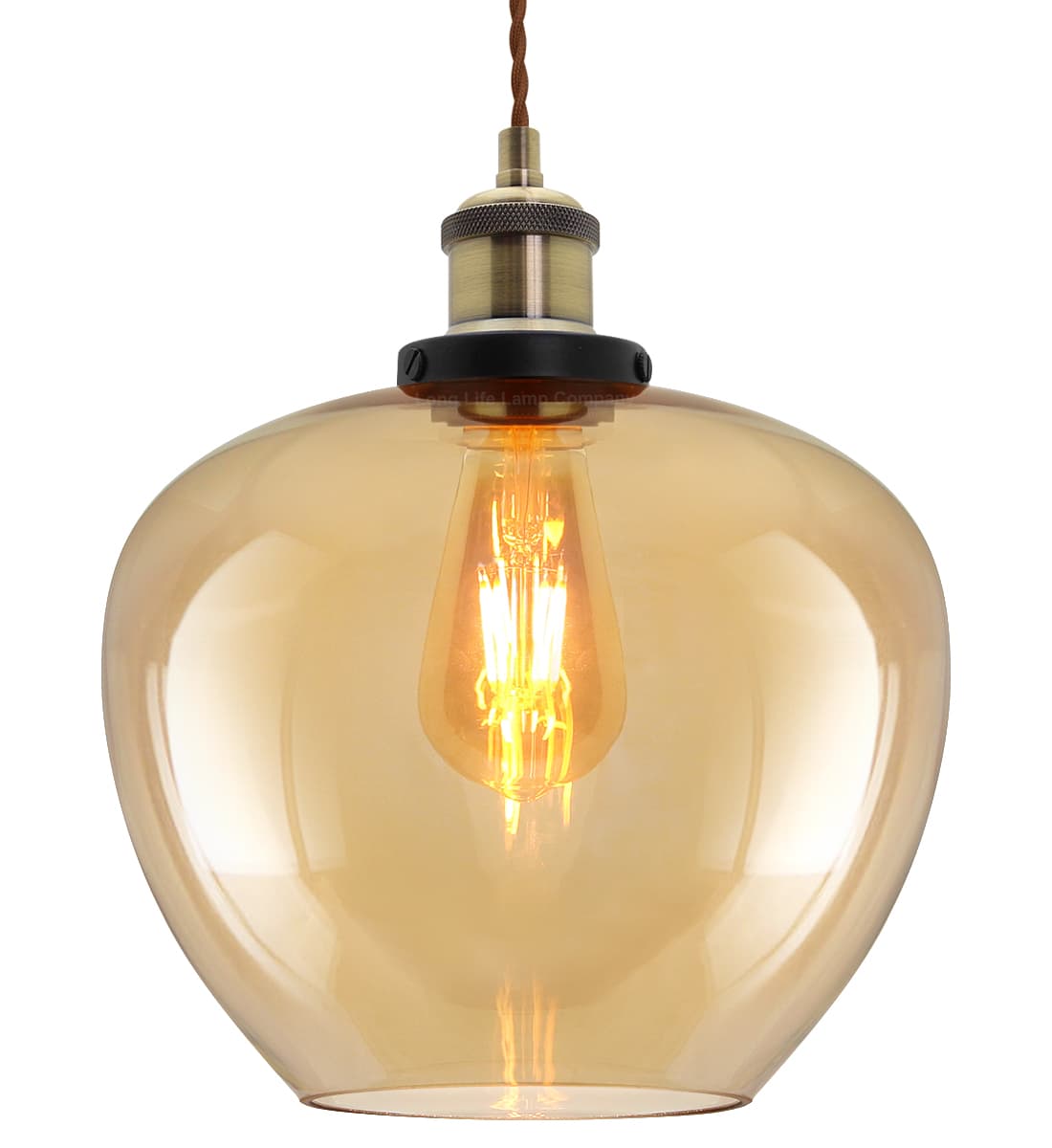 Modern Vintage Glass Globe Pendant Light M0207