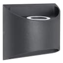 Modern LED Outdoor Wall Light Black Warm White ZLC324WW
