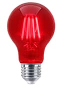4W LED RED Light Bulb E27 Screw Cap Glass A60