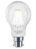 A60 4W LED Filament Light Bulb Cool White B22 BC Bayonet Cap Clear Glass