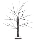 LED Indoor Christmas Brown Tree Snow Effect Miniature 60cm Mains and Battery Operated TREE04