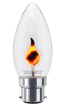 4 x 3w Flicker Flame Candle Light Bulb B22 Bayonet