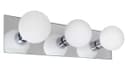 Modern IP44 Opaque 3 Globe Bathroom Mirror Light M0220