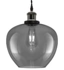 Modern Vintage Smoked Grey Glass Globe Pendant Lamp M0229