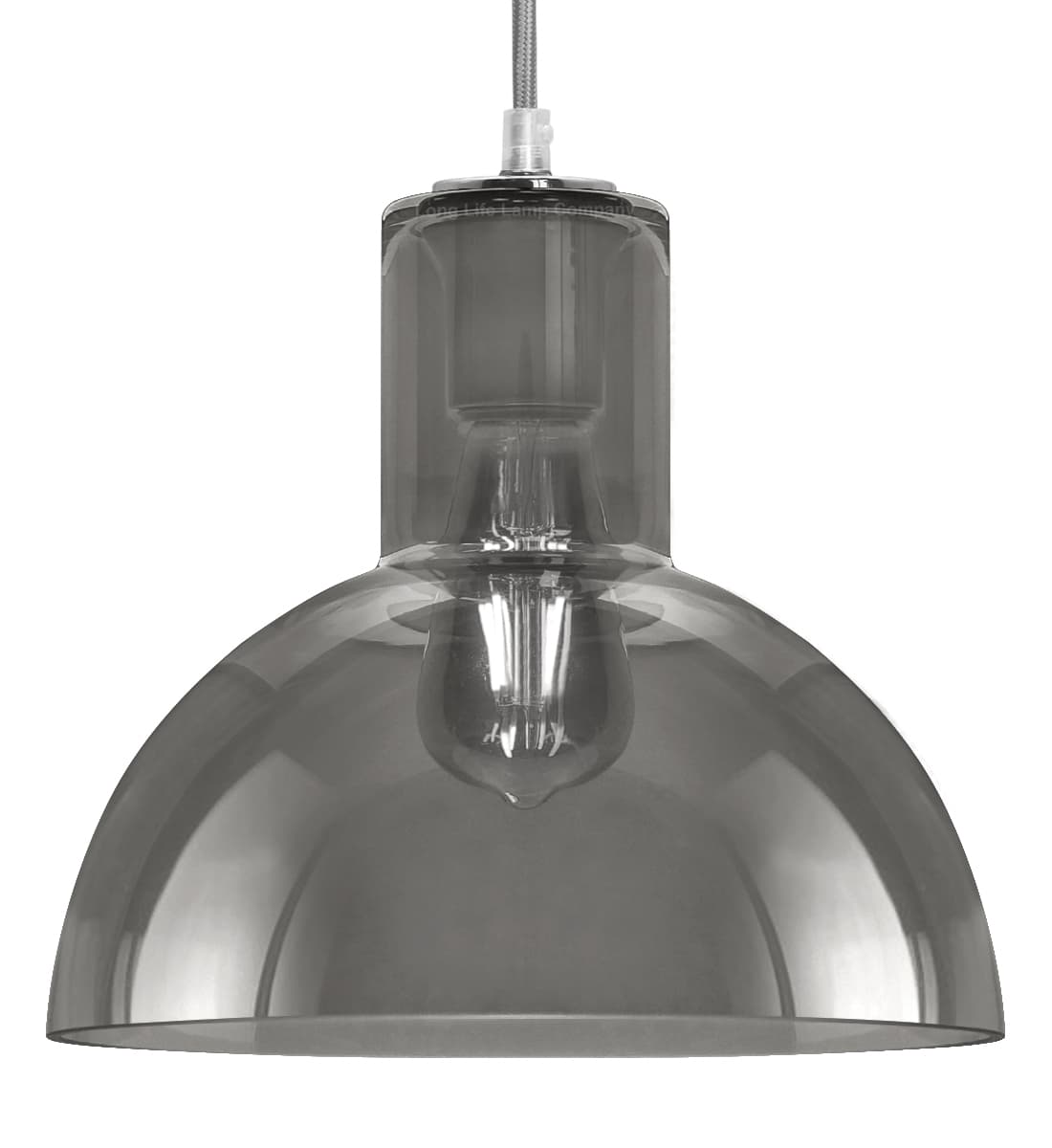 Modern Vintage Ceiling Smoked Grey Glass Pendant Lamp M0222