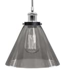 Modern Vintage Glass Scone Smoked Grey Ceiling Pendant Lamp M0226