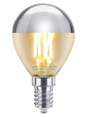 4w LED Crown Silver Light Bulb E14 SES G45 Mirror Top Warm White 3000k