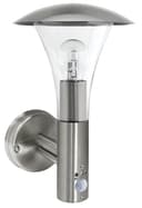 Brushed Stainless Steel Wall Light With Movement Sensor IP44 ZLC012 