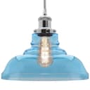 Modern Vintage Blue Glass Dome Ceiling Pendant Lamp M0235